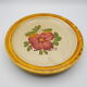 Lot of 3 ceramic plates castellania made in italy flowers