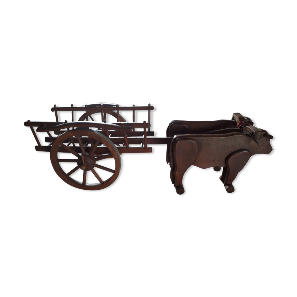 Char à boeufs Dejou auvergnat 1930 Selency