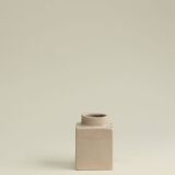 Cuubik small opal vase