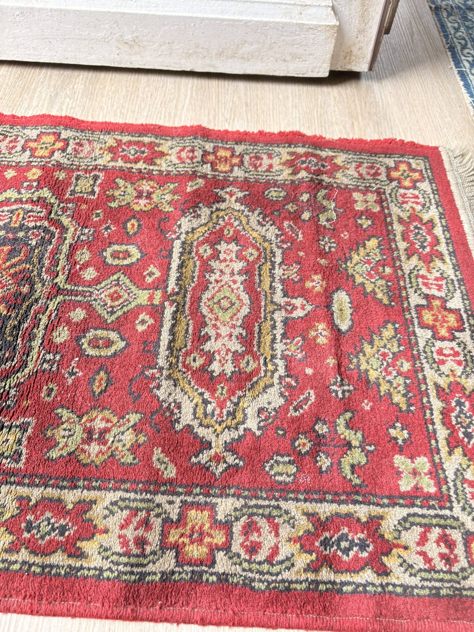Ancien Tapis Rouge Shirvan Kasak Turc Oriental Orient Anatolie
