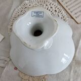 Large pedestal dish - Tircis model - Antique earthenware tableware set from Sarreguemines