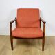 GFM-64 armchair, design by Edmund Homa from the 70s, terracotta brick