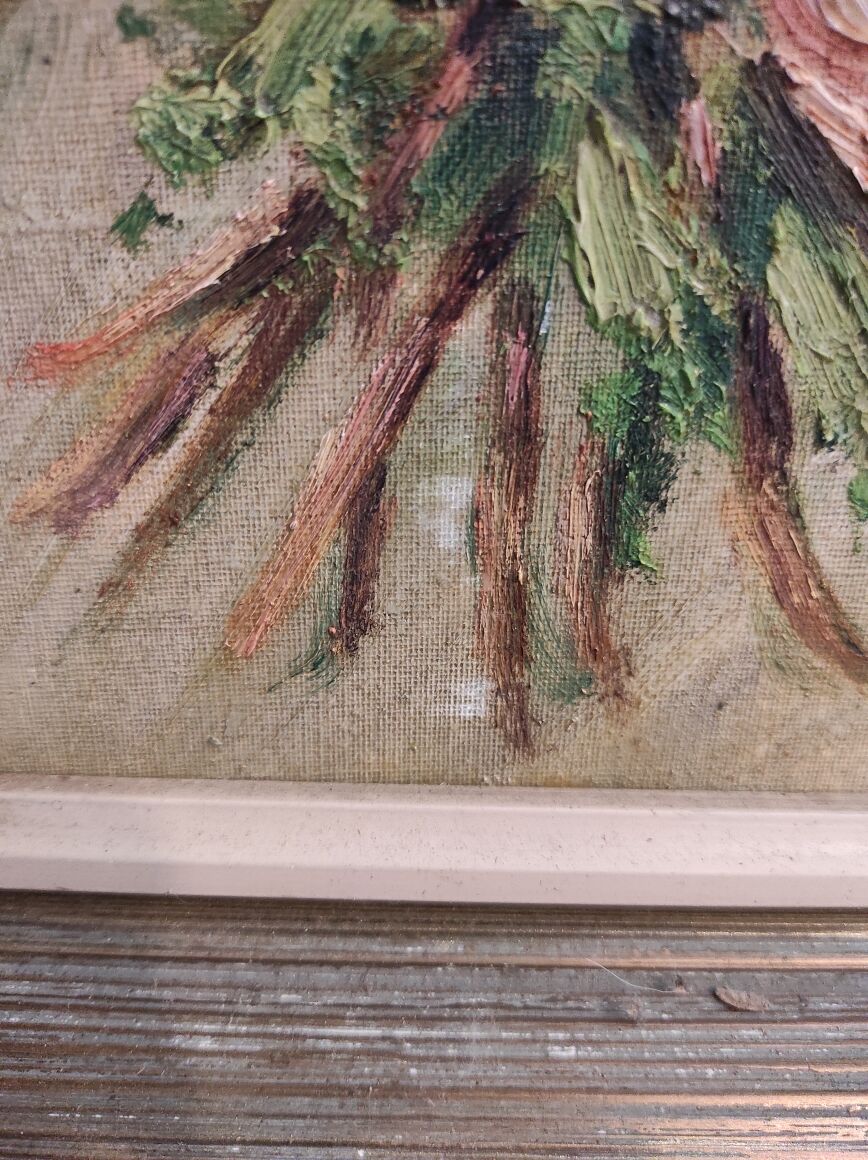 French vintage oil painting, signed G. Masuyer