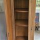 Armoire Art déco, 3 portes, 1 miroir, sablée