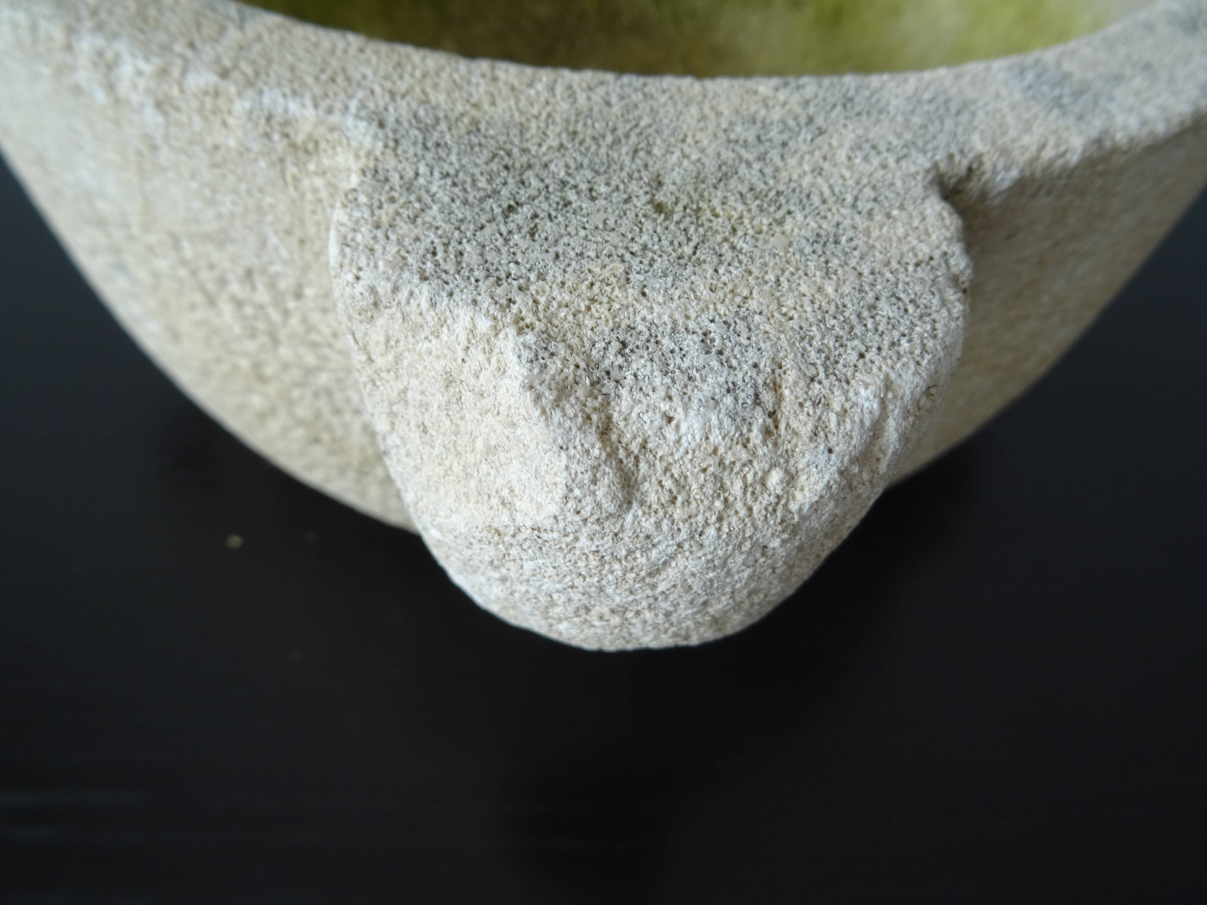 Old Provencal stone mortar