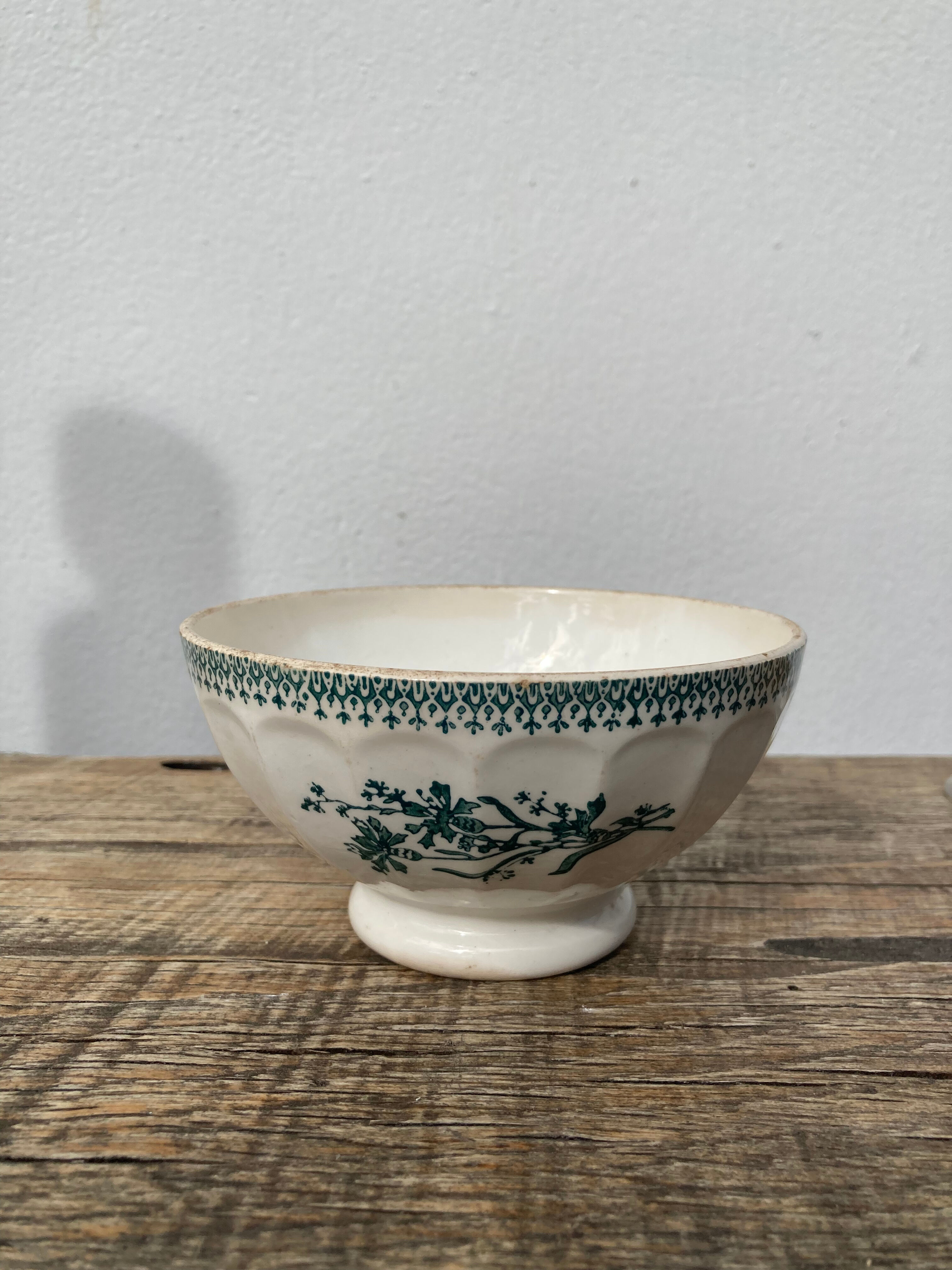 Old bowl Sarreguemines Digoin 400 Saint Amand in blue earthenware / vintage ceramic