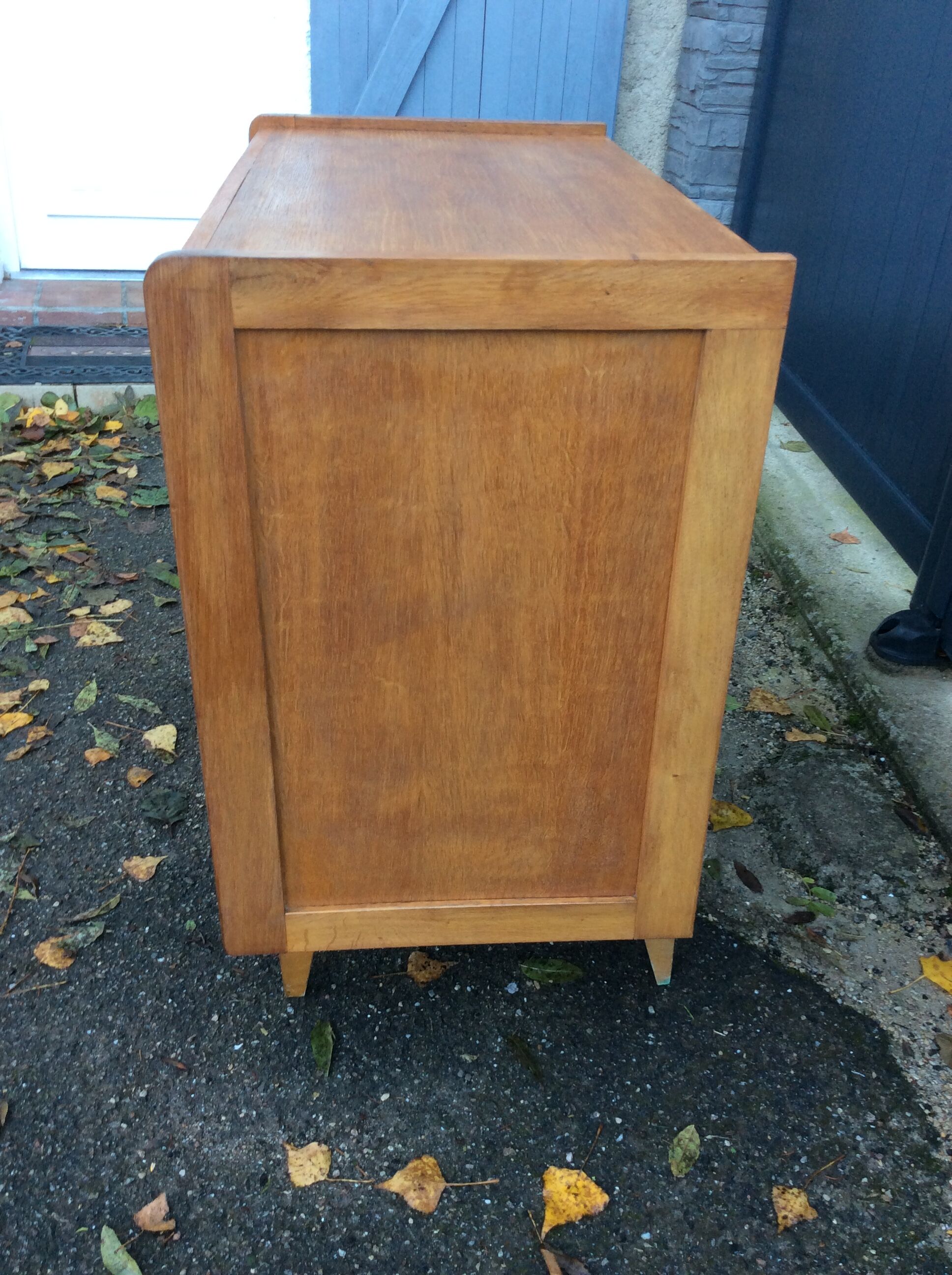 Vintage light oak dresser 1960