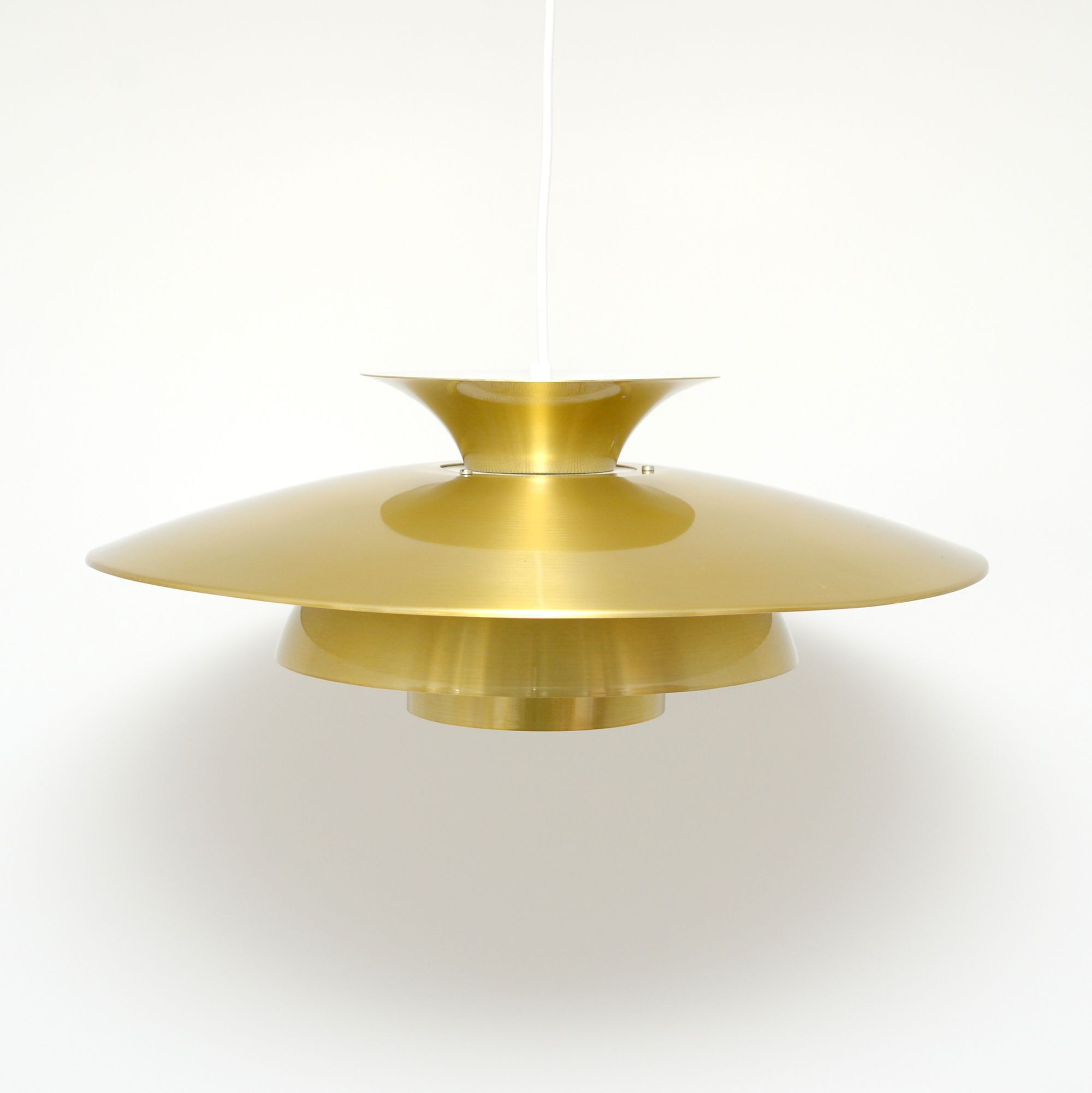 Large gold lamp, Denmark 1970s