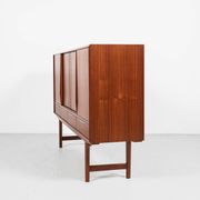 Midcentury Danish highboard in teak by E.W. Bach for Sejling Skabe 1960s - with 4 doors & 4 drawers