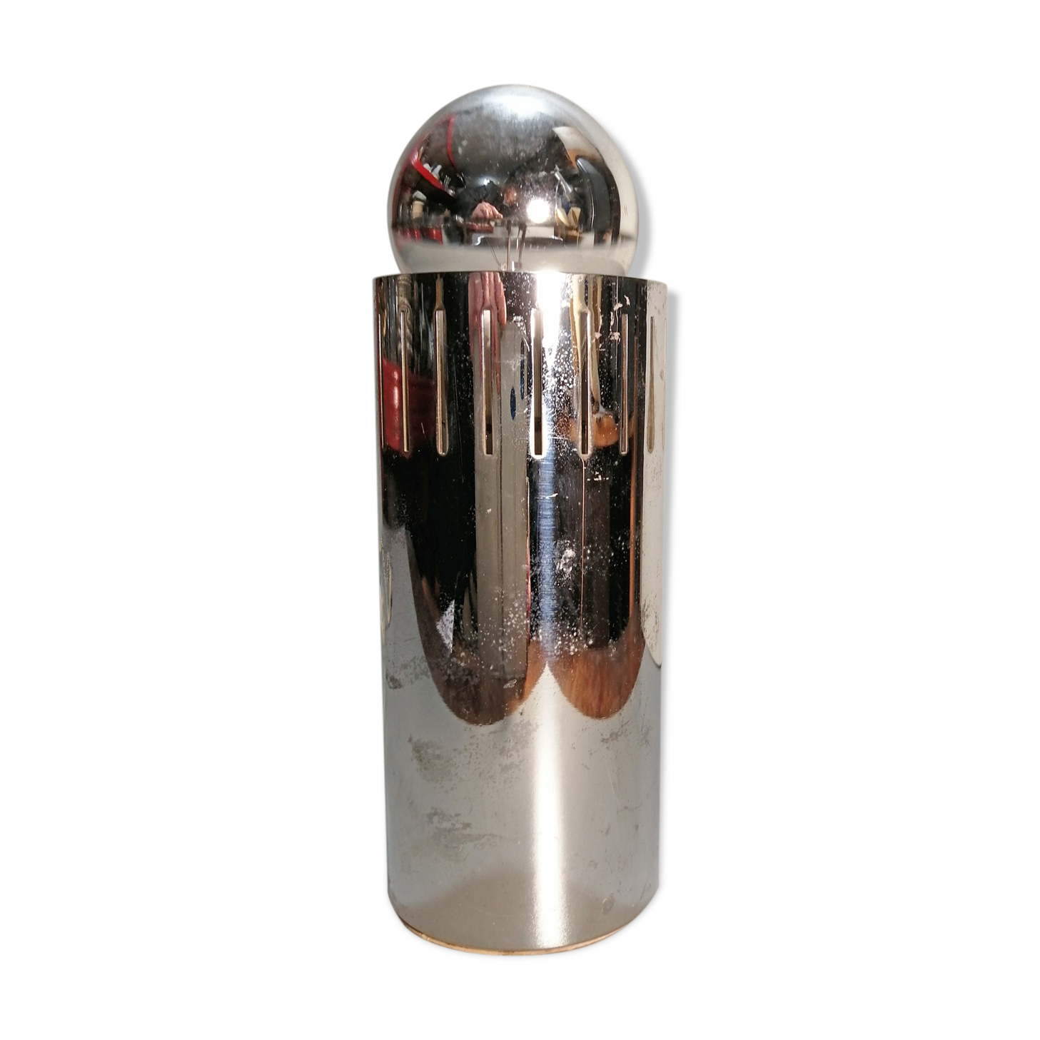 Chrome 70s tube lamp