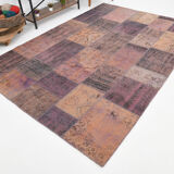 7x10 copper tones oversize farmhouse rug 303x208cm