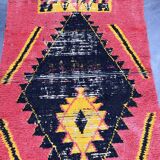 Moroccan Boujad rug pink - 107 x 267 cm