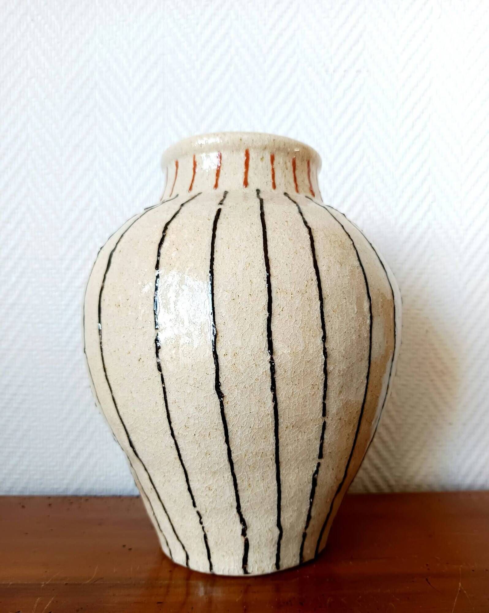 Brutalist ceramic vase