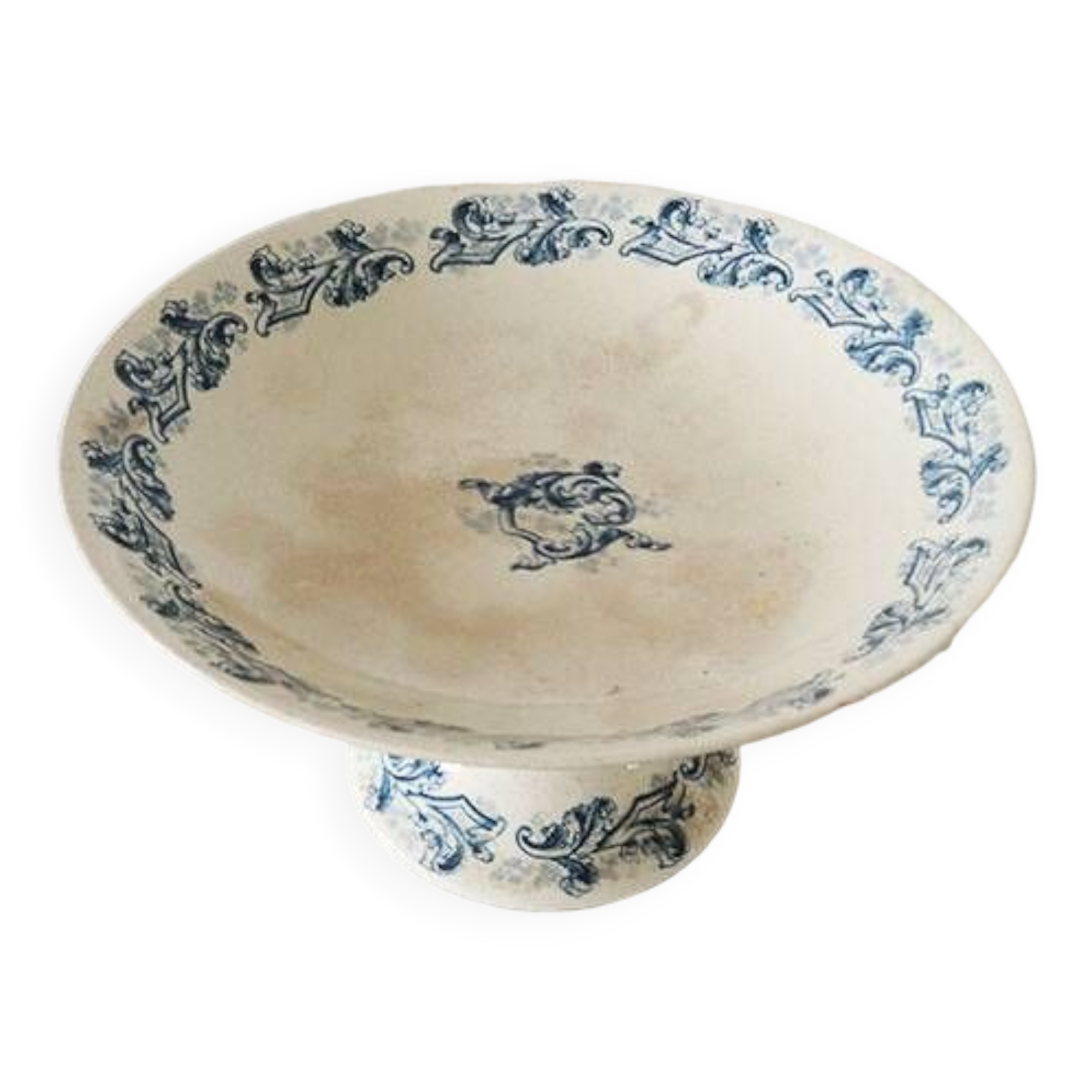 Old longwy ceramic compotier