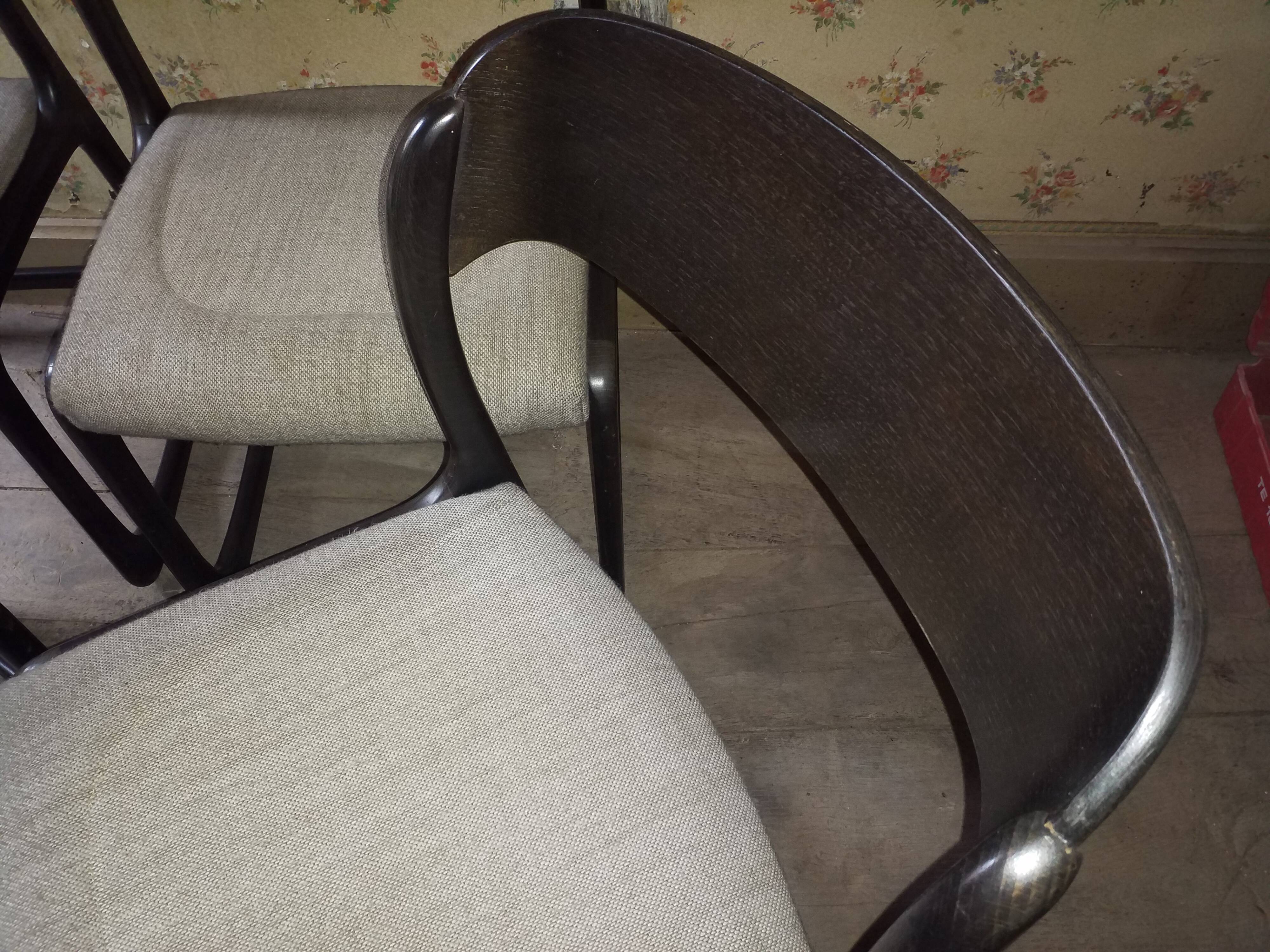 Set de 4 chaises Baumann traineau