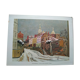 Engraving Yves Brayer, Rue Saint-Vincent, Paris