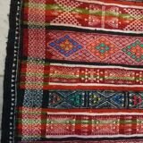 Tapis kilim berbère multicolore vintage fait à la main en laine 195x85cm