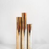 Silver-plated metal vase by Lino Sabattini, 1970