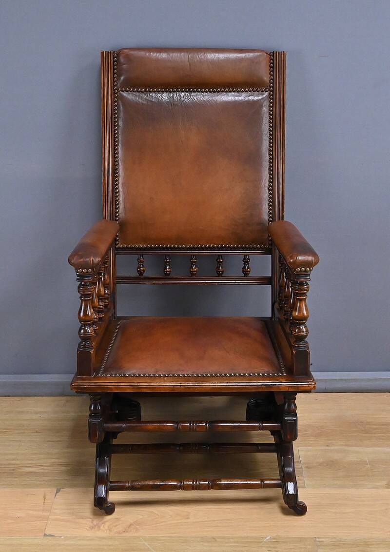Mahogany rocking chair, England – early 20th century