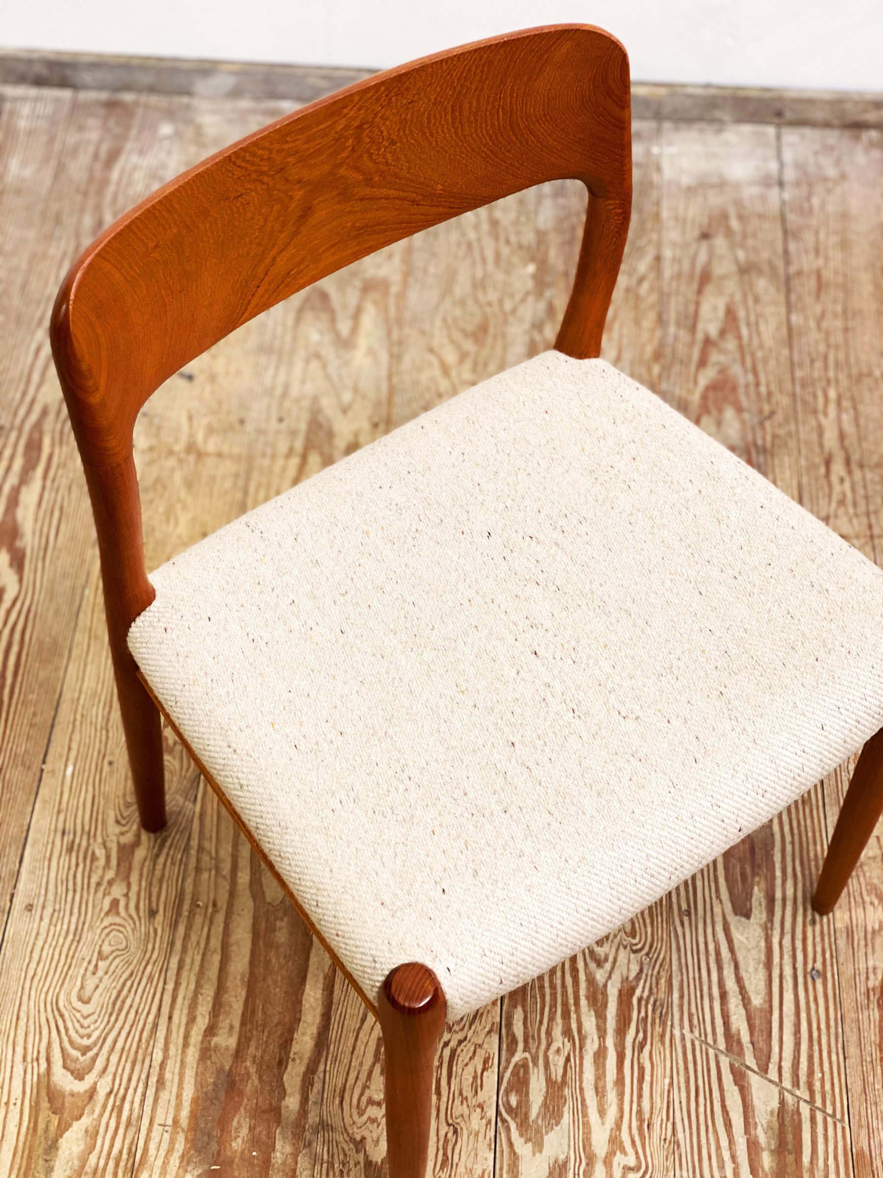 Mid century teak dining chair by Niels O. Møller for J.L. Moller, Model 75,Denmark, 1950s