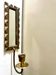 Applique murale vintage Art Déco en laiton avec miroir