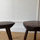 Paire de tabourets brutalistes 1950