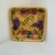 Shallow dish - salad bowl Sarreguemines - fruit decoration Barbotine