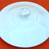 Covered Pan Real Porcelain of Great Fire Button Plug / Straight Handle