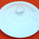 Covered Pan Real Porcelain of Great Fire Button Plug / Straight Handle