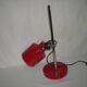 Sliding red desk lamp from the 1970s.