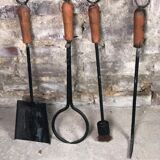 Full wrought iron fireplace servant
