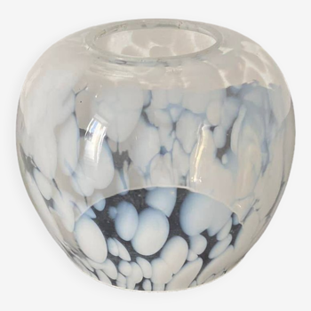 White clichy glass globe