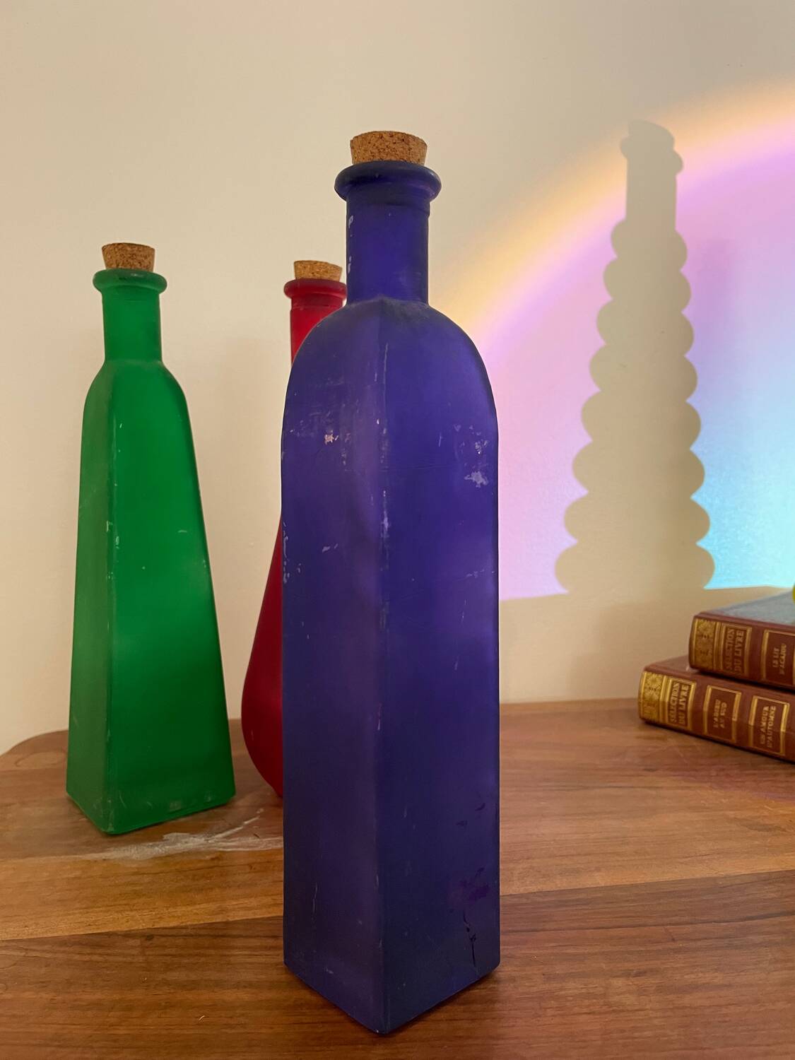 Multicolored bottles