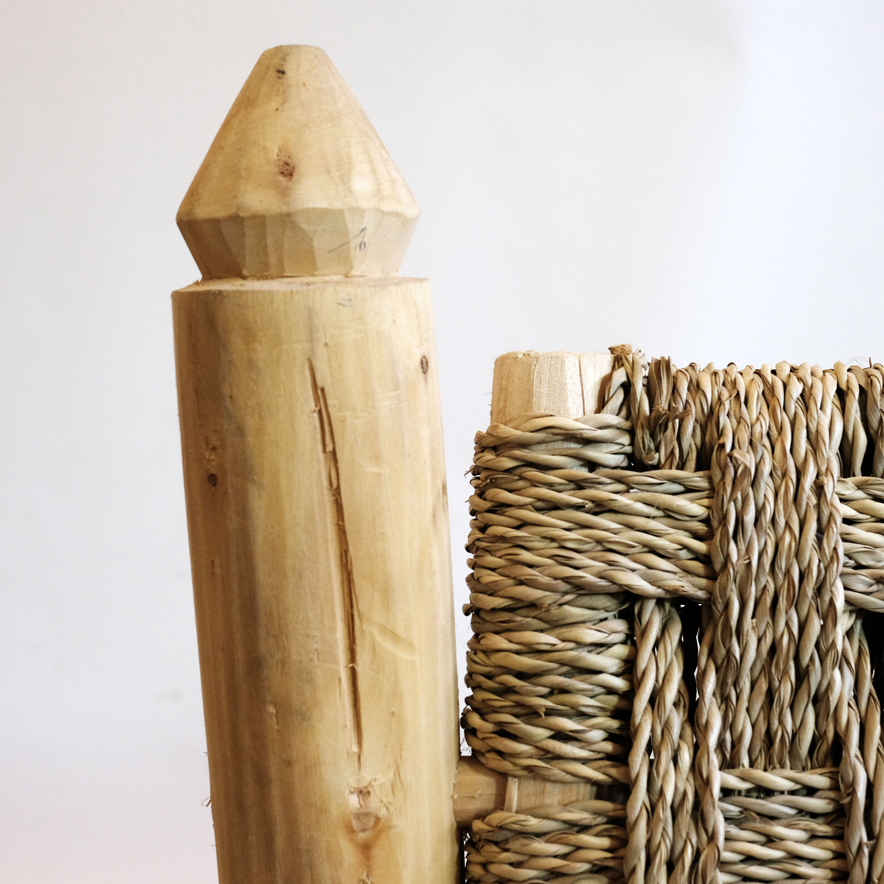 Banquette marocain en bois et corde