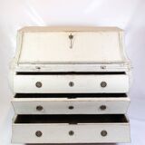 Commode peint en gris gustavien des années 1790