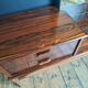 Enfilade vintage en palissandre, meuble coiffeuse ancien, commode