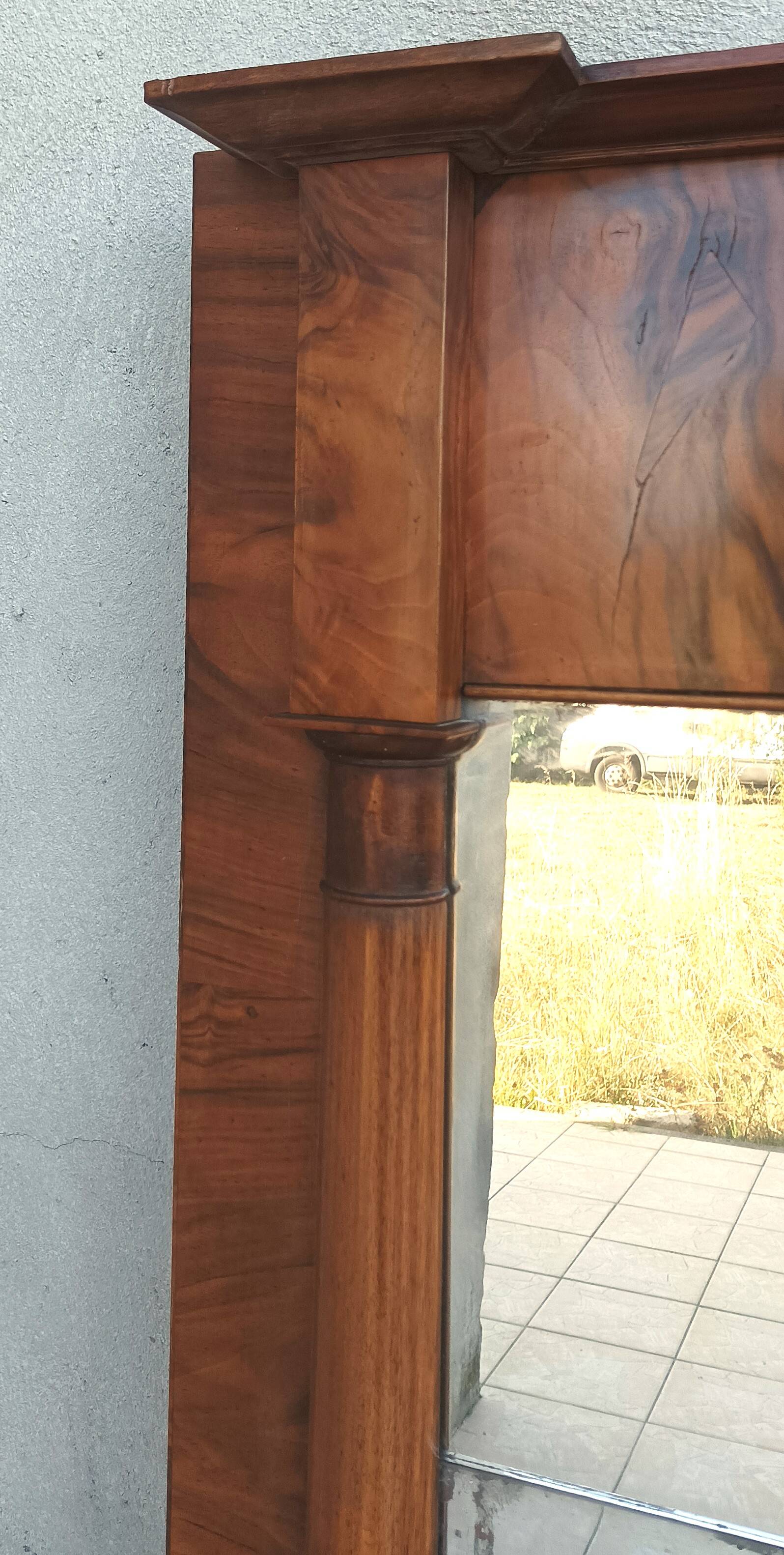 Empire mirror in mahogany