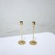 Pair of vintage brass candle holders