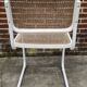 Set of 4 Cesca b32 model chairs in white by Marcel Breuer