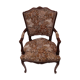 Convertible armchair with seat and back in tapestry