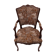 Convertible armchair with seat and back in tapestry