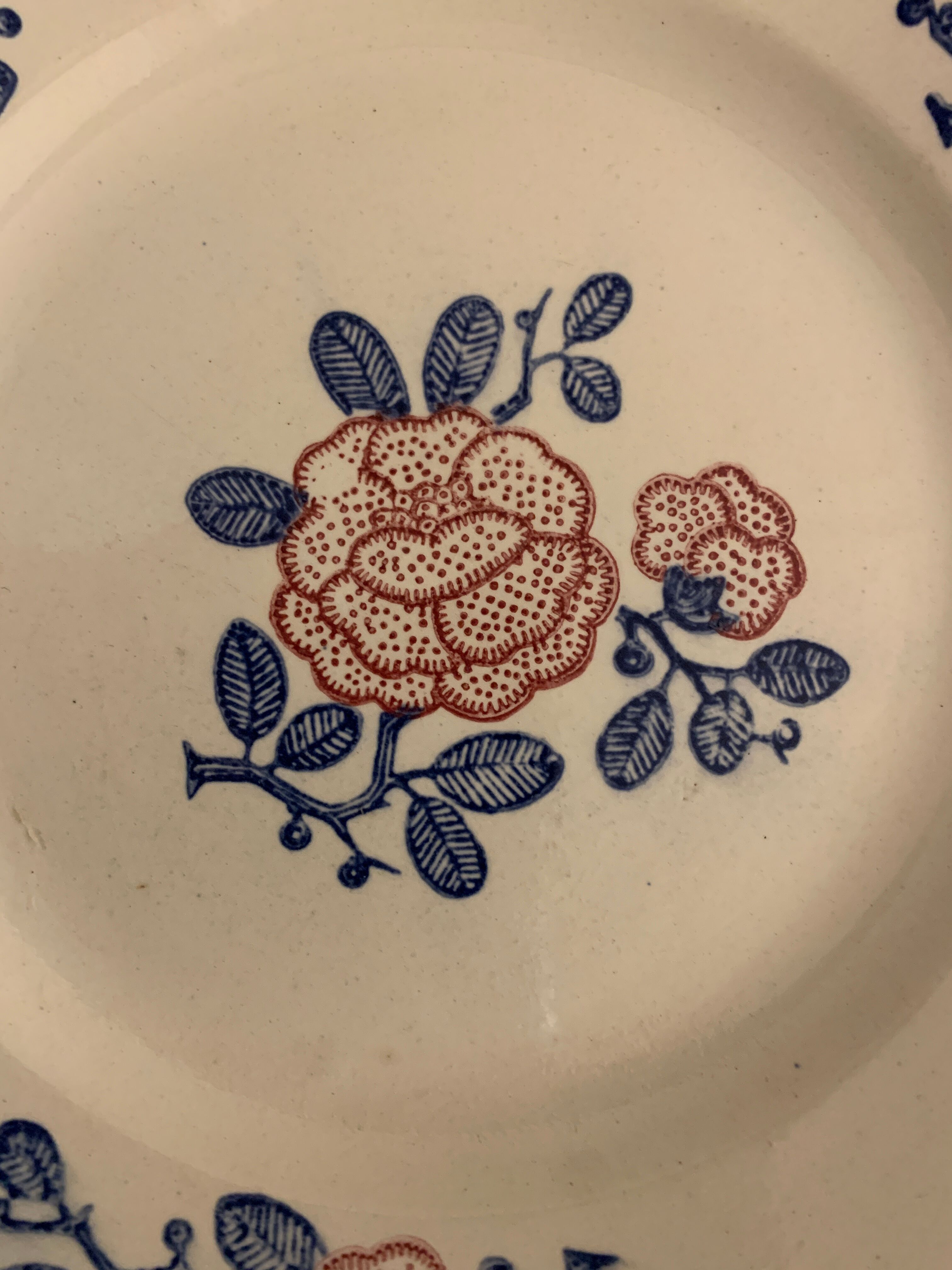 5 Longwy dessert plates, Venice model, art deco