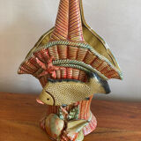 Scallop shell basket vase