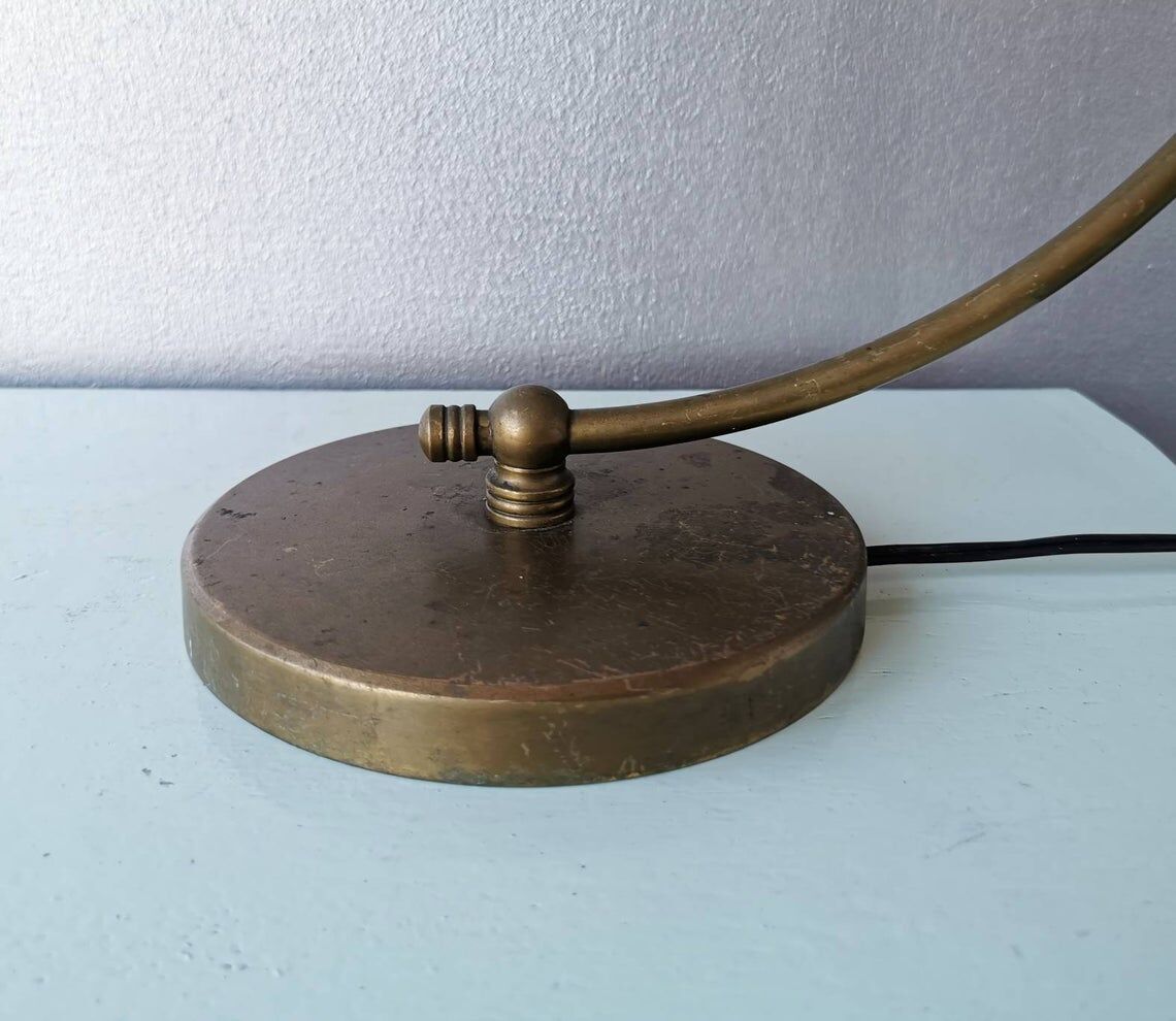 Brass desk lamp 70s