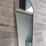 Asymmetrical mirror free-form rearview mirror