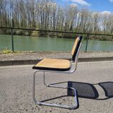 Marcel Breuer B32 chair in original cane signed Italy