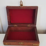 Wooden and brass box