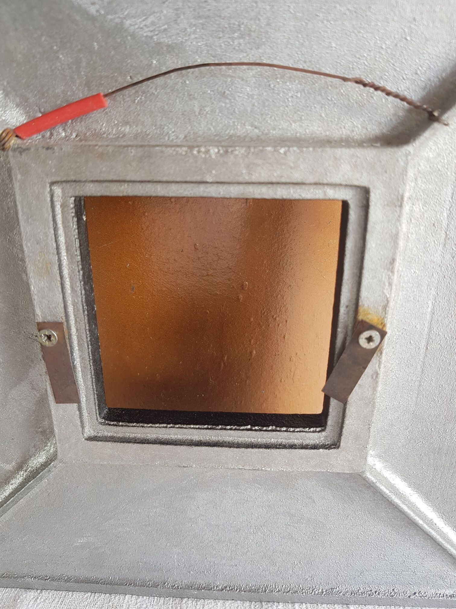 Black square metal design frame