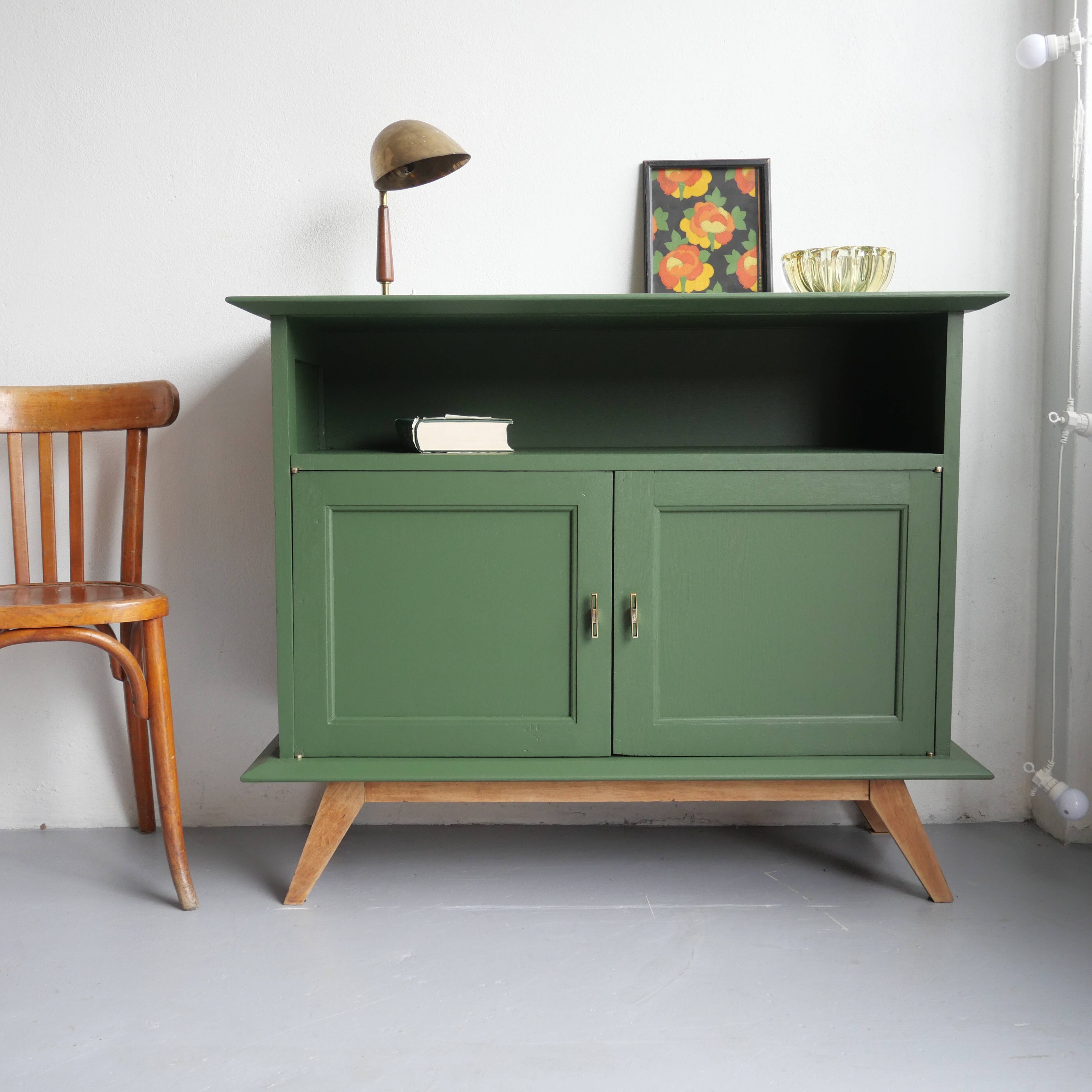 Buffet vintage pieds compas