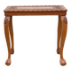 Handmade carved wooden pedestal table, vintage molded coffee table, claw foot table